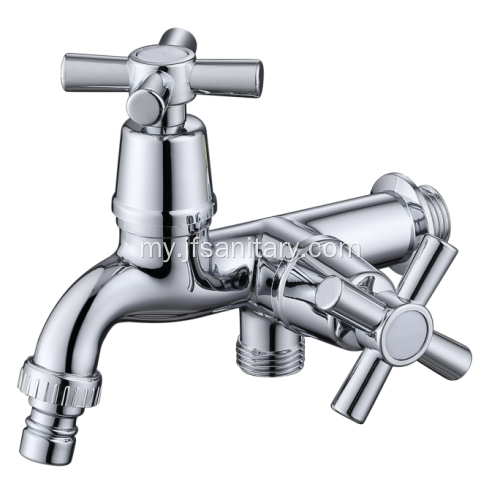 Chrome Finish နှင့်နံရံများတပ်ဆင်ထားသည့် ABS အဝတ်လျှော် faucet